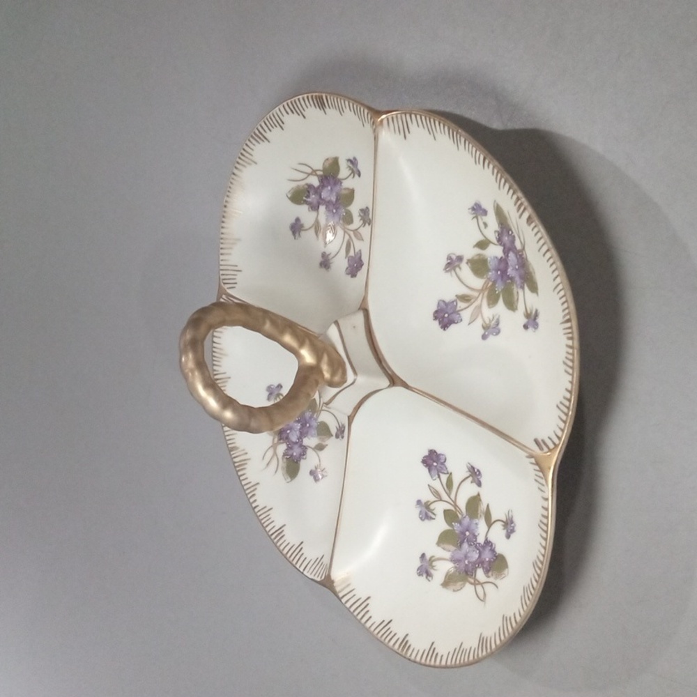 Lefton hand painted China serving dish